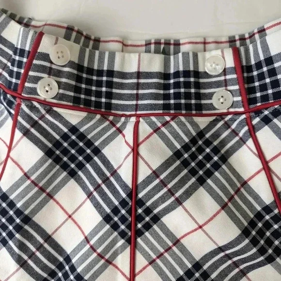 Tuckernuck Americana Plaid 15 Inch Woven Renee Golf Skirt Size Medium NWT - Picture 9 of 14